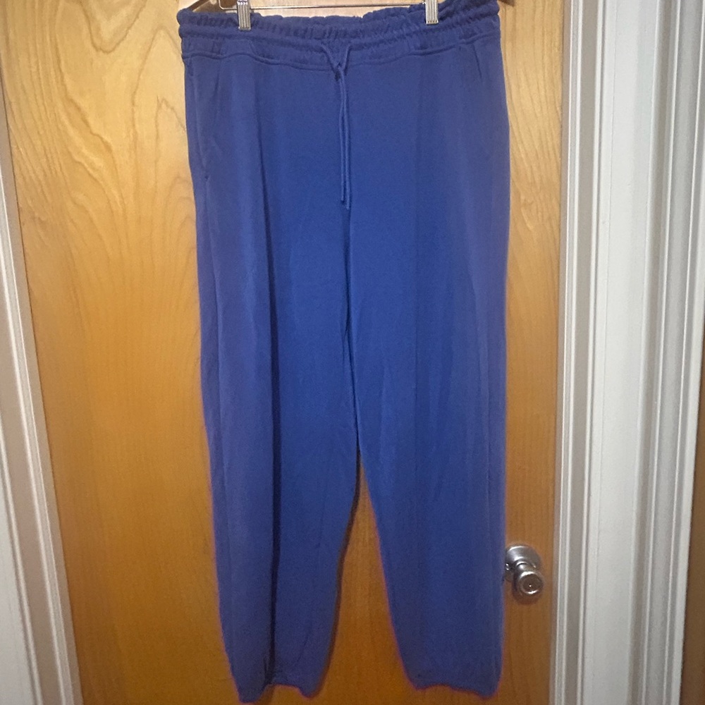 Athleta Seasoft Royal Blue Jogger Sweatpants